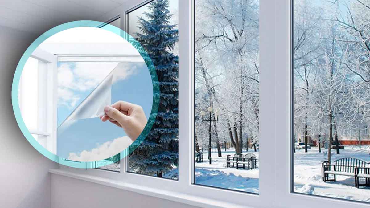 Film Thermique pour fenêtre Contre Le Froid,Isolation de fenêtre